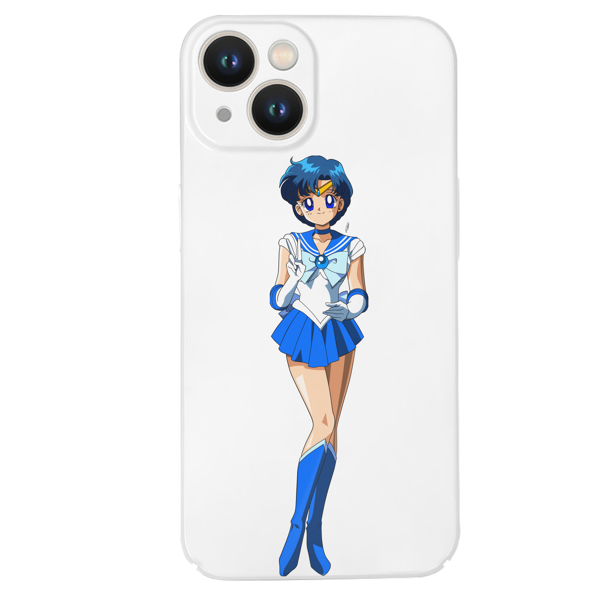 （画像用） 美少女戦士セーラームーン 水野 亜美 みずの あみ Sailor Moon Mizuno Ami 【iPhone 14シリーズ対応】ハードケース